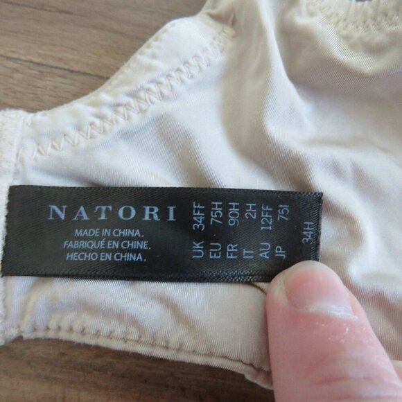 NATORI Conform Full Fit Bra in Cappuccino Nude Neutral - Size 34H - Picture 11 of 11